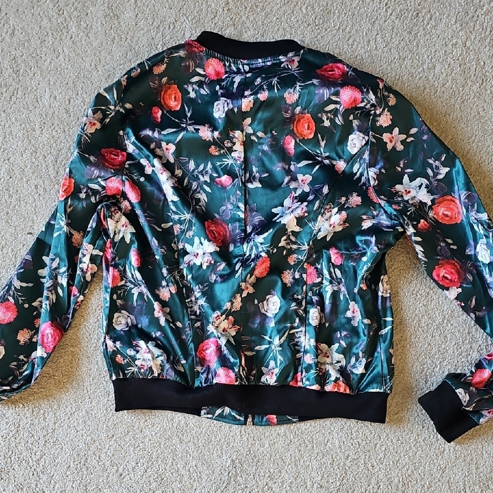 Floral Bomber Jacket - image 2